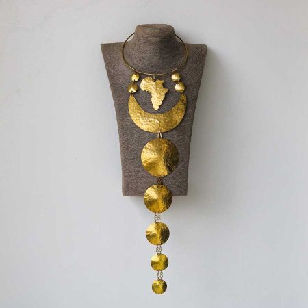 Lamu African brass necklace is elegantly made and can compliment any outfit