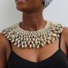 ALI African cowrie shell necklace