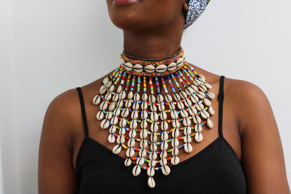 KIHARA African Cowrie Shell Necklace