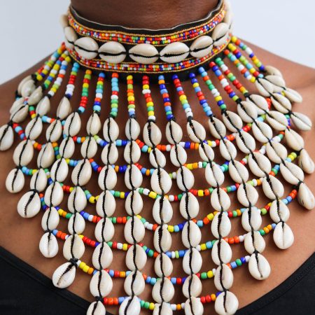 KIHARA African Cowrie Shell Necklace