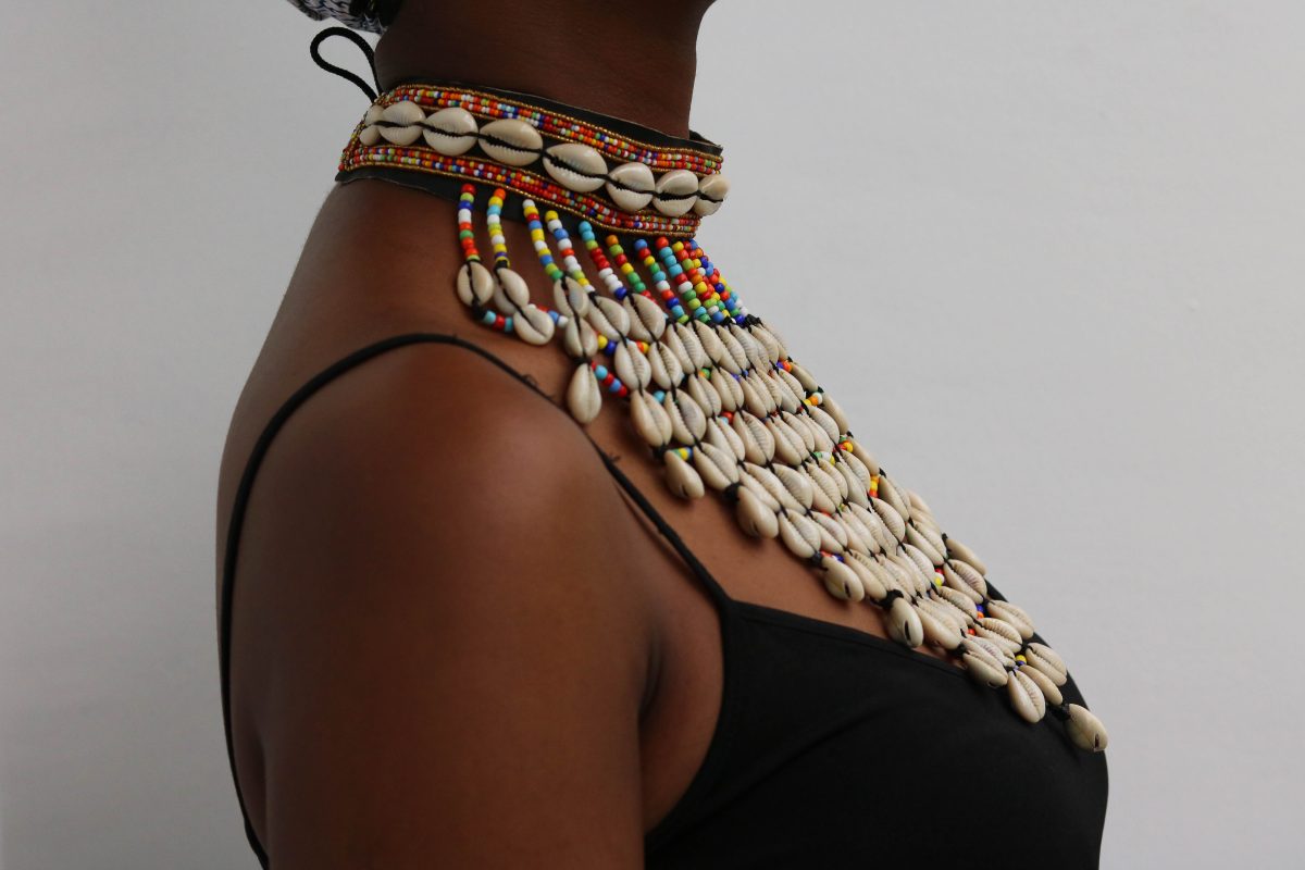 KIHARA African Cowrie Shell Necklace