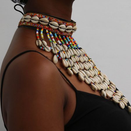 KIHARA African Cowrie Shell Necklace